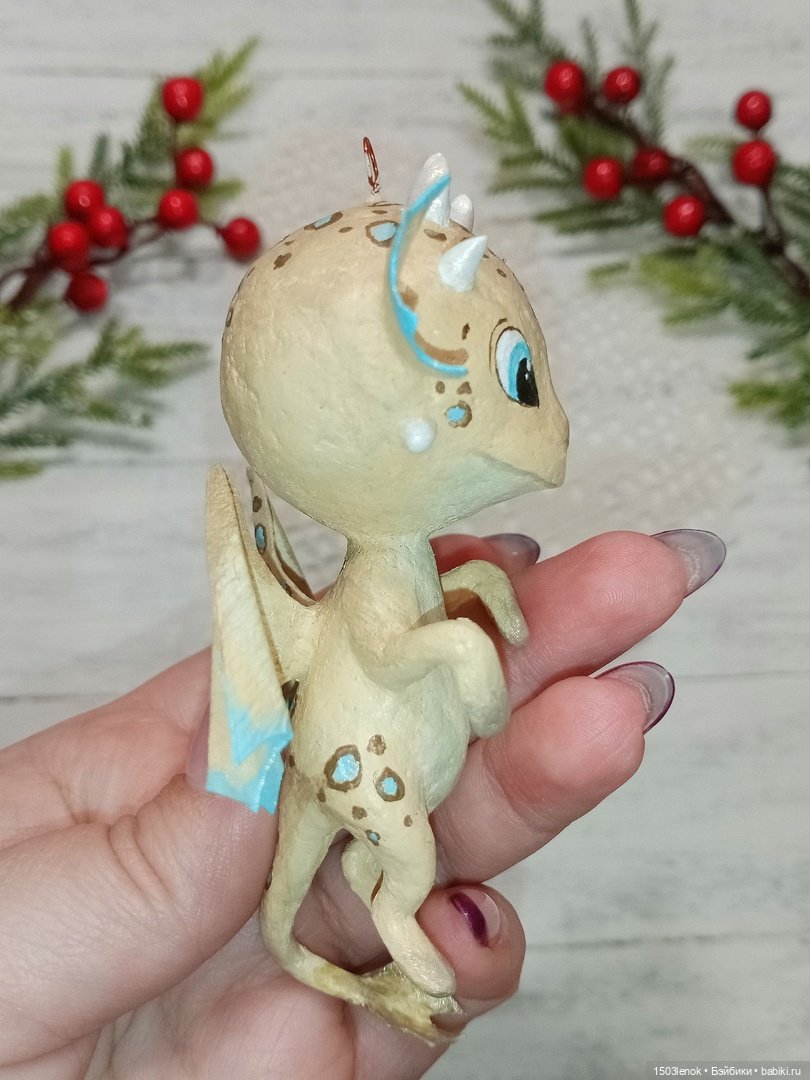 Дракончик — Лепка авторских игрушек и папье (фото 7)