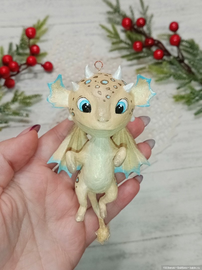 Дракончик — Лепка авторских игрушек и папье (фото 2)