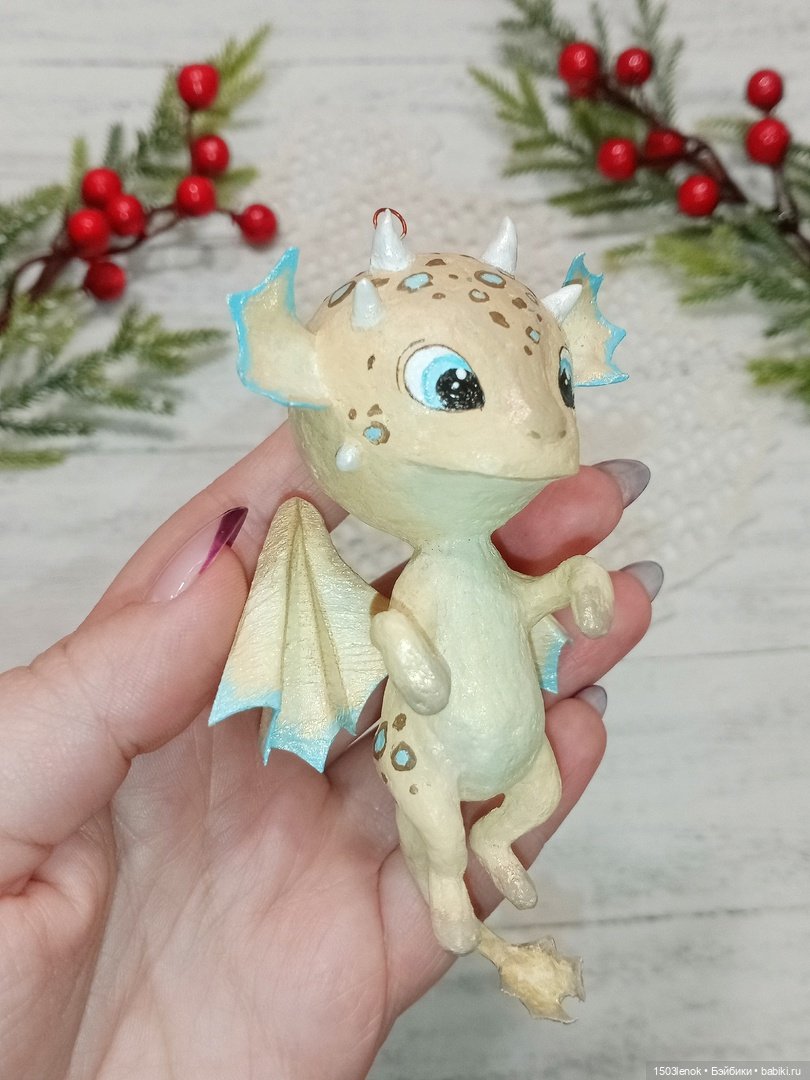Дракончик — Лепка авторских игрушек и папье (фото 4)