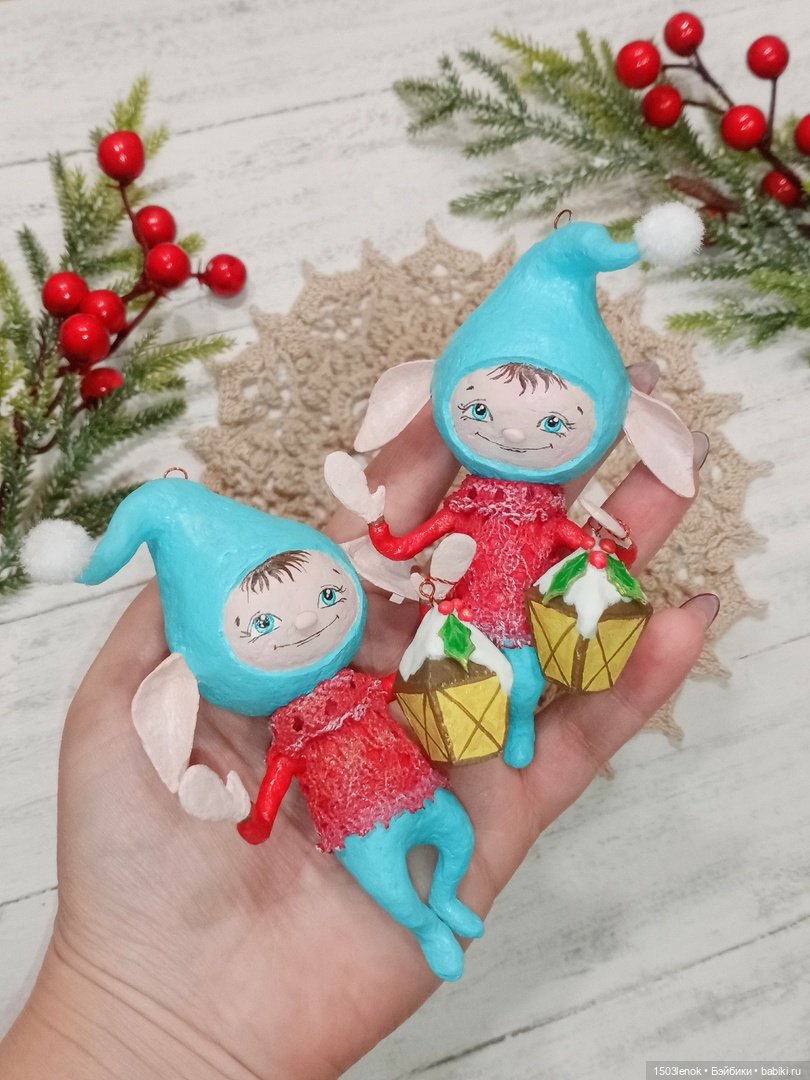 Крошки на ладошке — Лепка авторских игрушек и папье (фото 9)