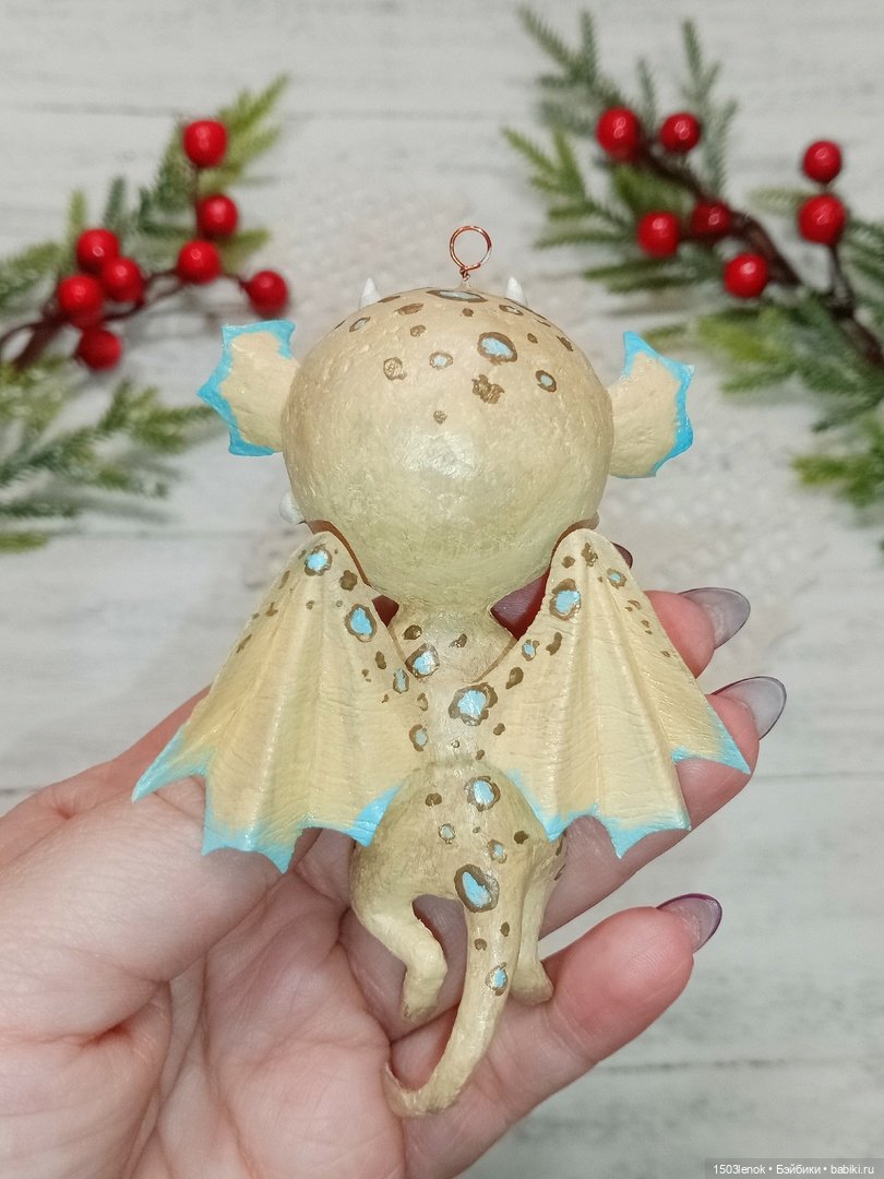 Дракончик — Лепка авторских игрушек и папье (фото 6)