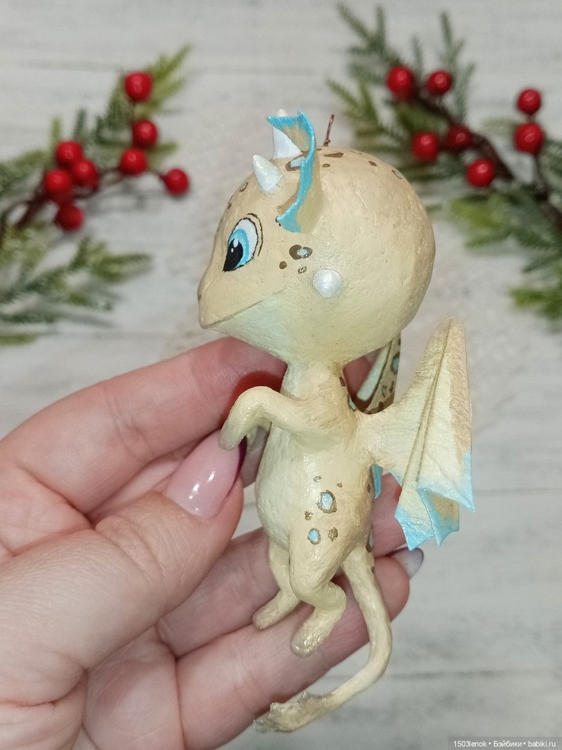 Дракончик — Лепка авторских игрушек и папье (фото 5)