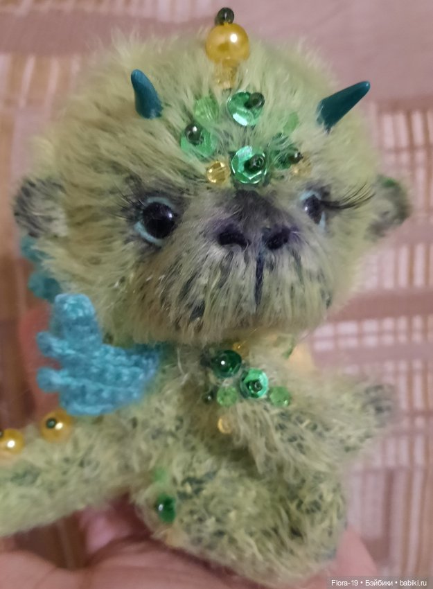 Дракошка в стиле тедди — Вязаные игрушки и амигуруми: крючком (фото 5)