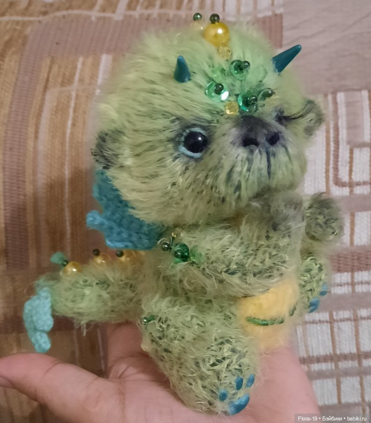 Дракошка в стиле тедди — Вязаные игрушки и амигуруми: крючком (фото 6)