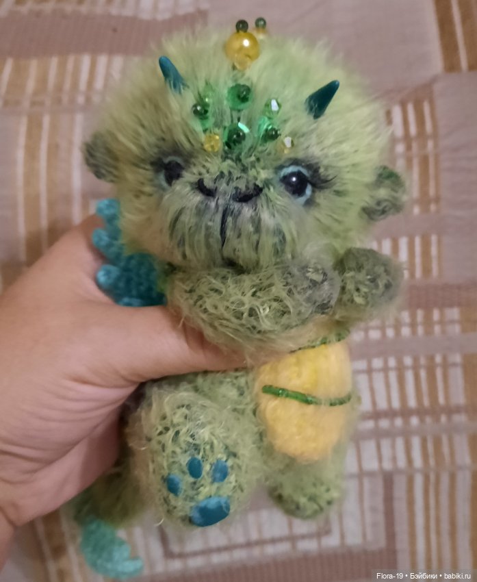 Дракошка в стиле тедди — Вязаные игрушки и амигуруми: крючком