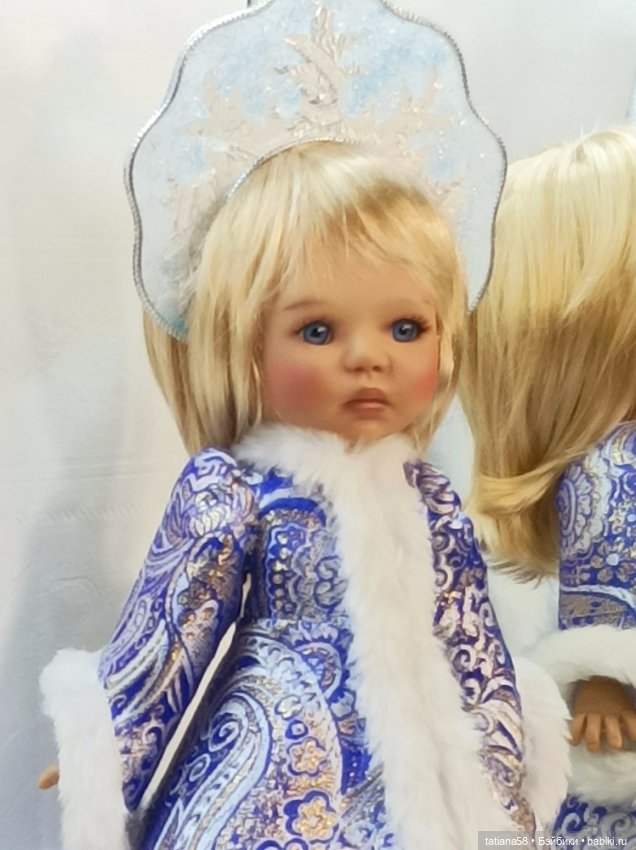 Костюм Снегурочки — Одежда и обувь для кукол своими руками: фото (фото 8)