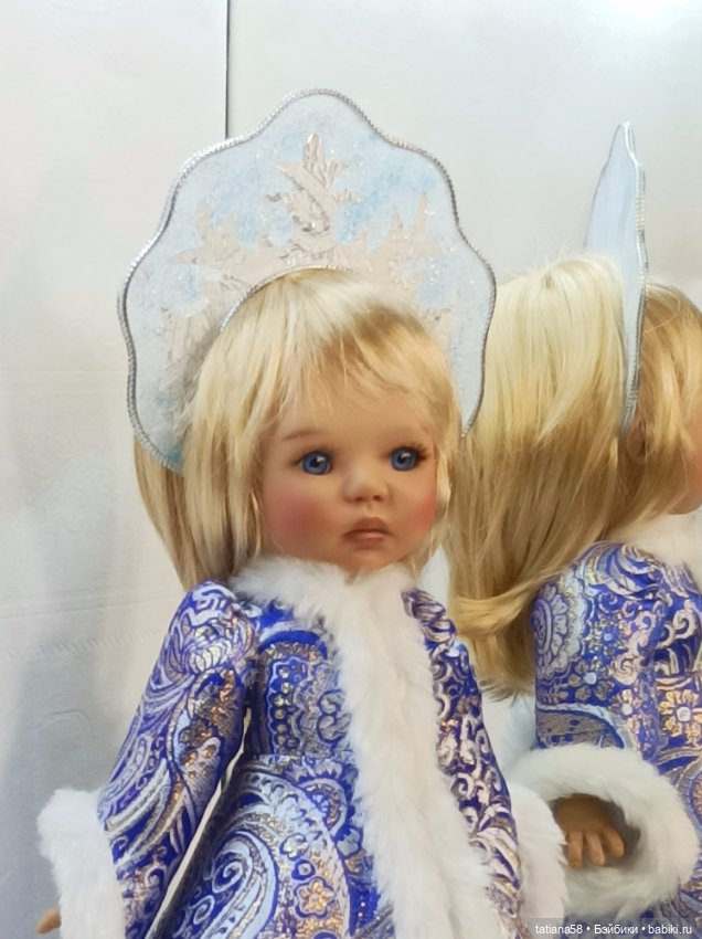 Костюм Снегурочки — Одежда и обувь для кукол своими руками: фото