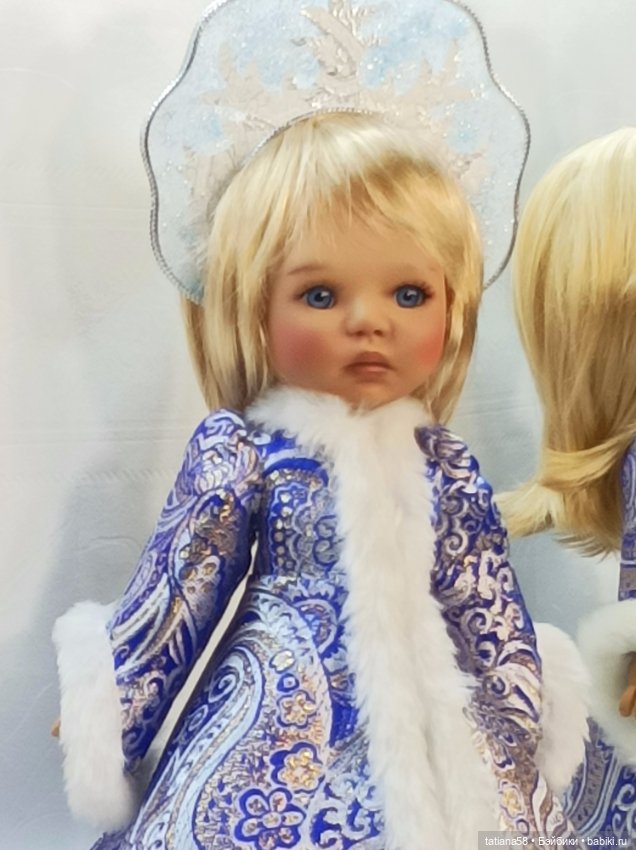 Костюм Снегурочки — Одежда и обувь для кукол своими руками: фото (фото 7)