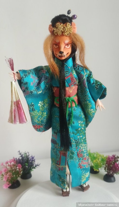 Ооак "Юная Кицунэ" — ООАК и репейнт игровых кукол: Bratz (фото 9)