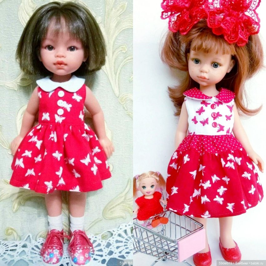 Красный и его оттенки в кукольной одежде и аксессуарах