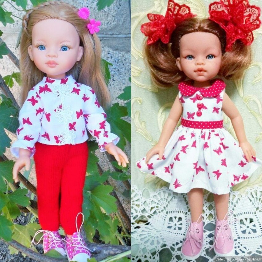 Красный и его оттенки в кукольной одежде и аксессуарах