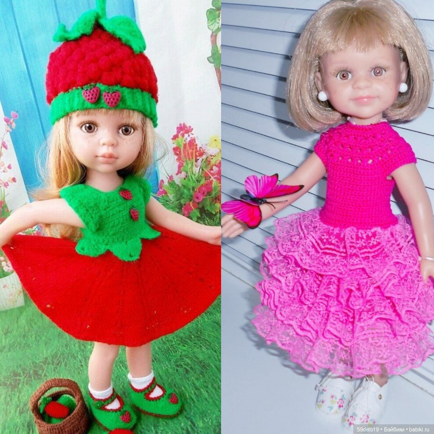 Красный и его оттенки в кукольной одежде и аксессуарах