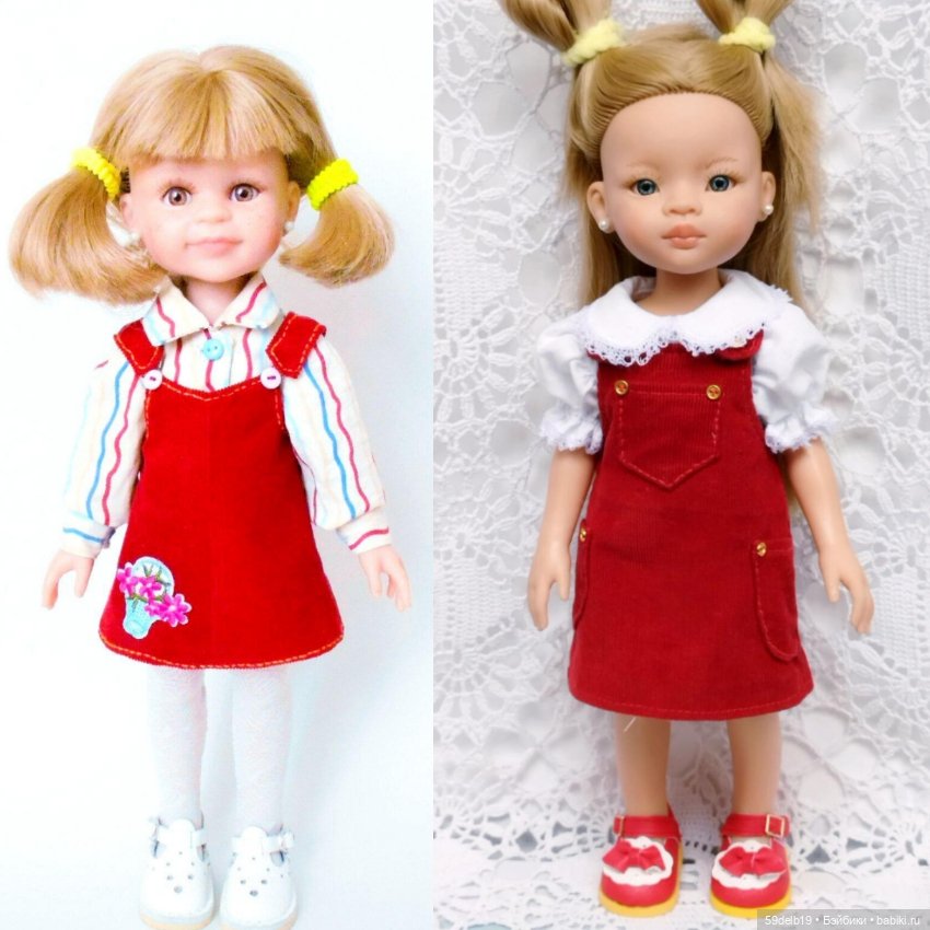 Красный и его оттенки в кукольной одежде и аксессуарах