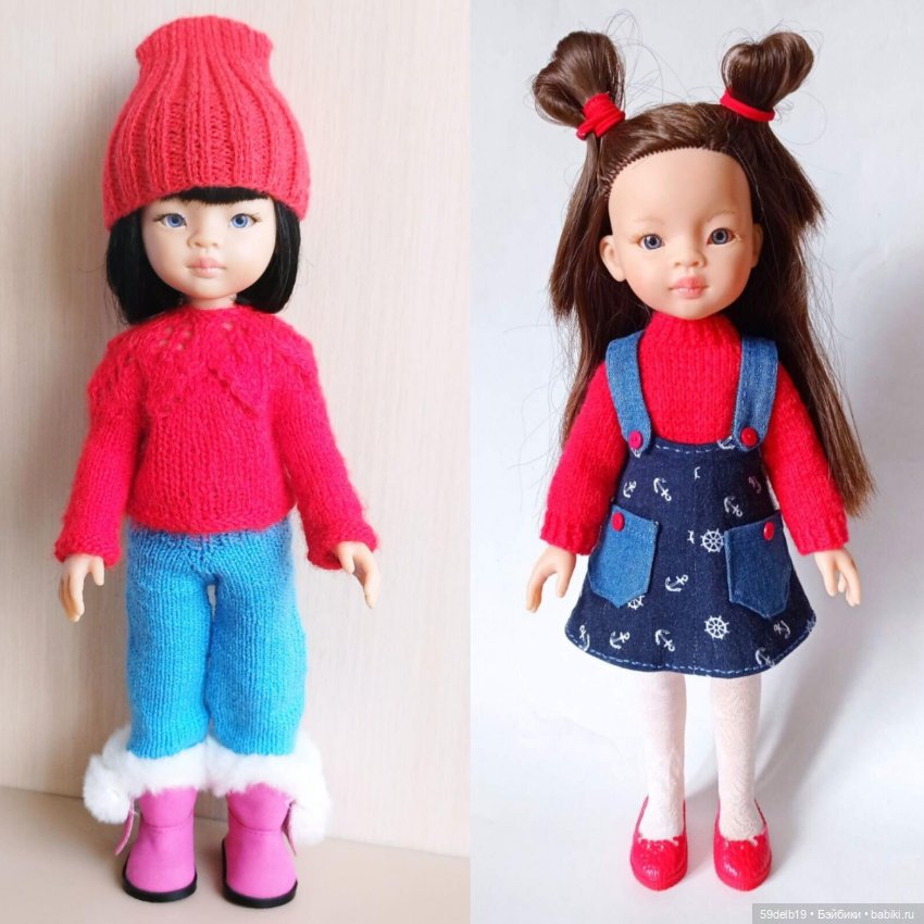 Красный и его оттенки в кукольной одежде и аксессуарах