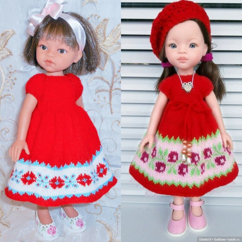 Красный и его оттенки в кукольной одежде и аксессуарах