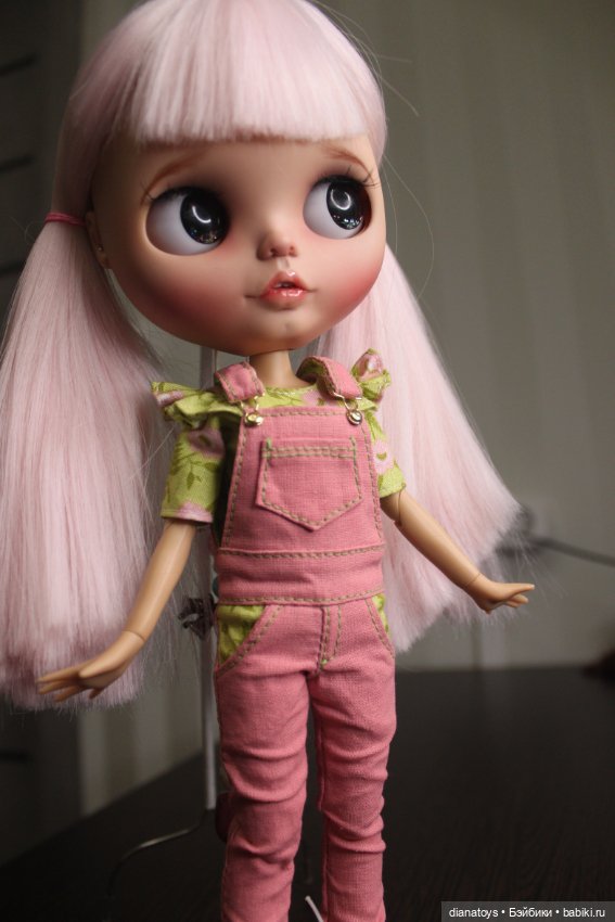 Моя блайзочка (blythe) с розовыми волосами (фото 2)