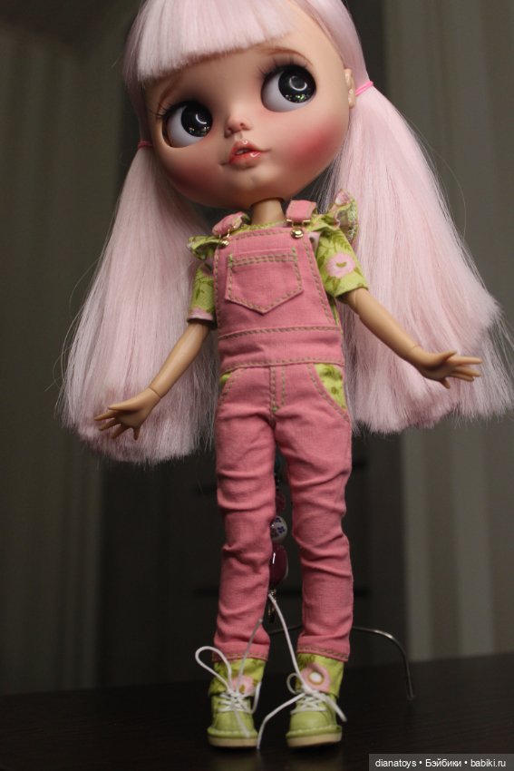 Моя блайзочка (blythe) с розовыми волосами (фото 3)