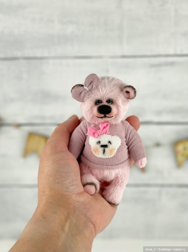 Тедди мишка Нюша — Авторские мишки Тедди и друзья: фото (фото 2)