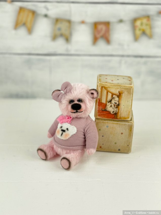 Тедди мишка Нюша — Авторские мишки Тедди и друзья: фото (фото 5)