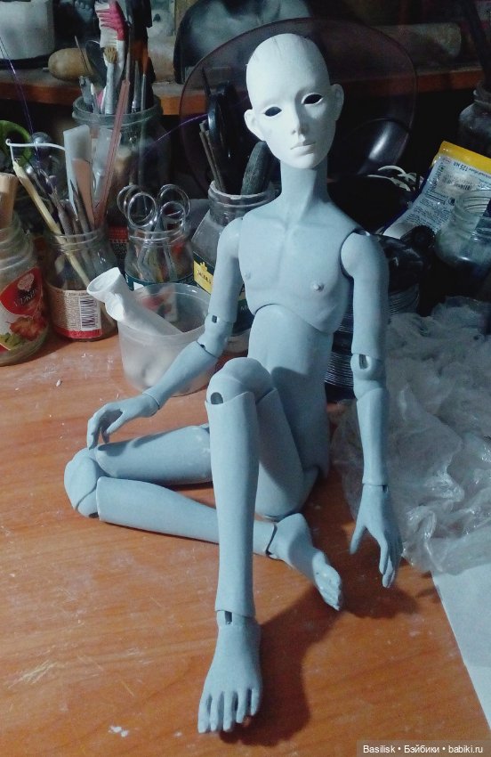 Кукла в процессе — Авторские шарнирные куклы своими руками: лепка (фото 9)