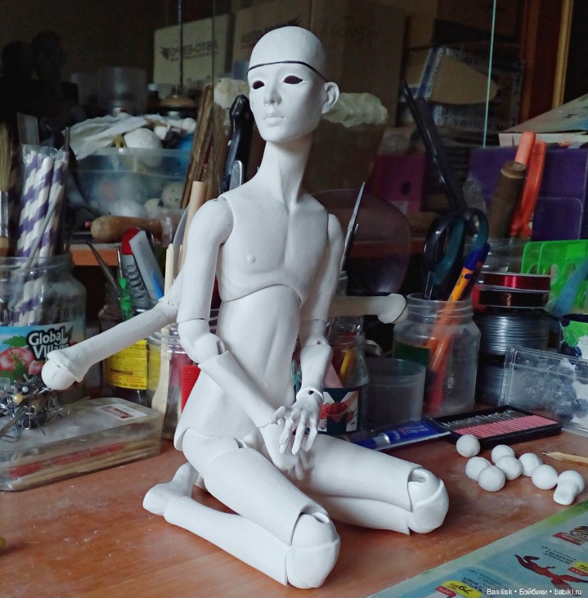 Кукла в процессе — Авторские шарнирные куклы своими руками: лепка (фото 5)
