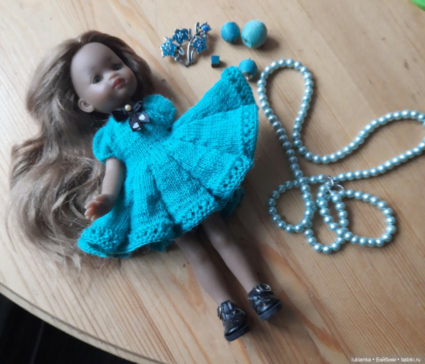 Платье новое бирюзовое💙💚 — Куклы Paola Reina (Паола Рейна): новинки