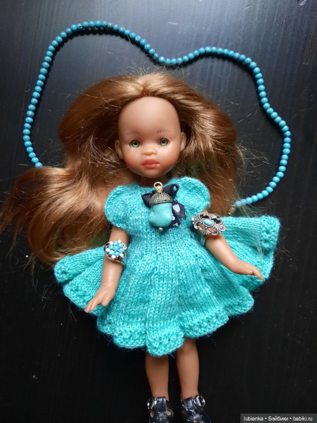 Платье новое бирюзовое💙💚 — Куклы Paola Reina (Паола Рейна): новинки