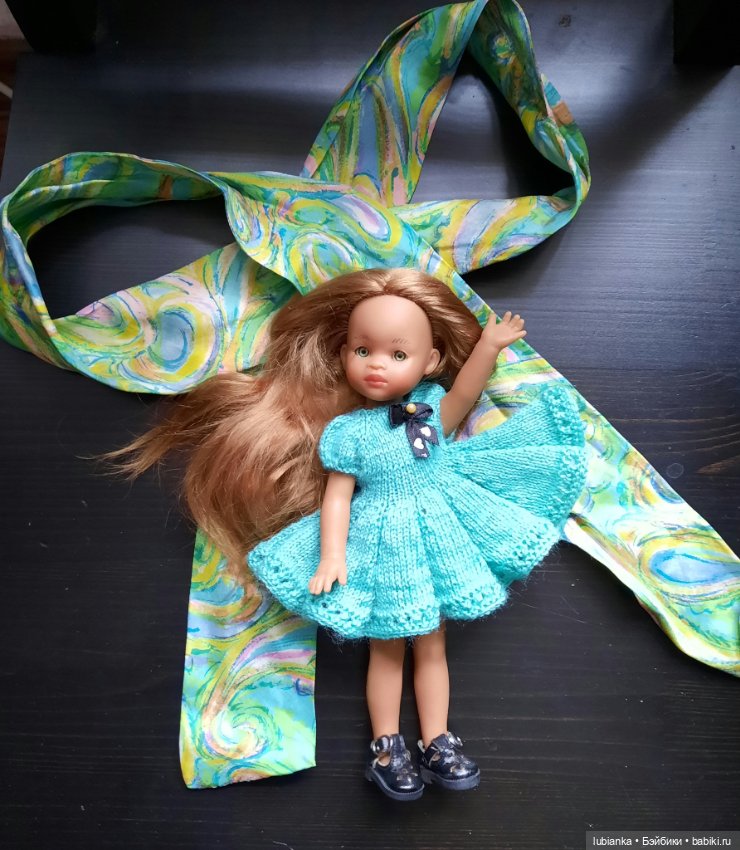 Платье новое бирюзовое💙💚 — Куклы Paola Reina (Паола Рейна): новинки