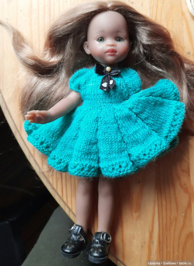 Платье новое бирюзовое💙💚 — Куклы Paola Reina (Паола Рейна): новинки (фото 9)