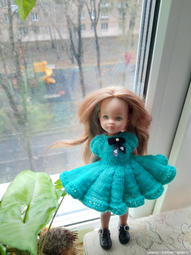 Платье новое бирюзовое💙💚 — Куклы Paola Reina (Паола Рейна): новинки (фото 5)