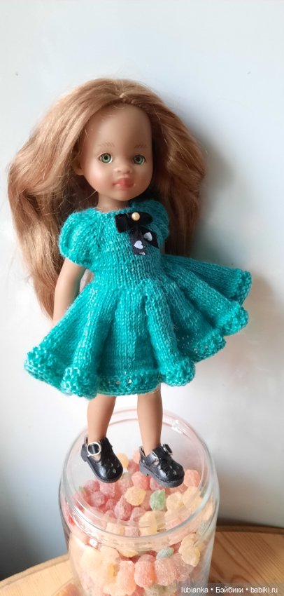 Платье новое бирюзовое💙💚 — Куклы Paola Reina (Паола Рейна): новинки (фото 3)