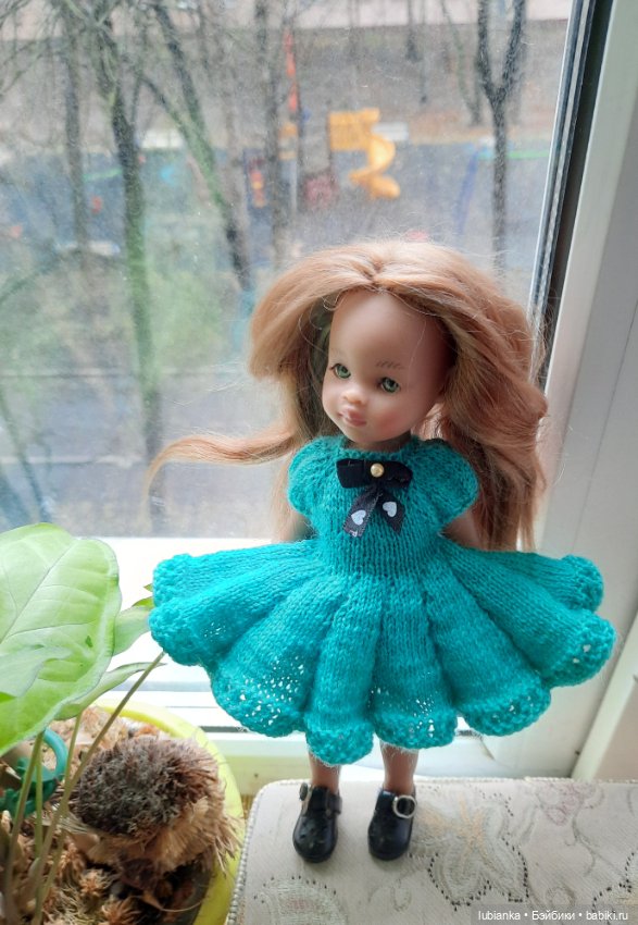 Платье новое бирюзовое💙💚 — Куклы Paola Reina (Паола Рейна): новинки (фото 4)