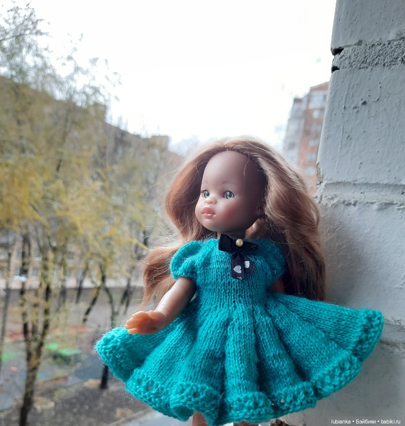 Платье новое бирюзовое💙💚 — Куклы Paola Reina (Паола Рейна): новинки (фото 7)