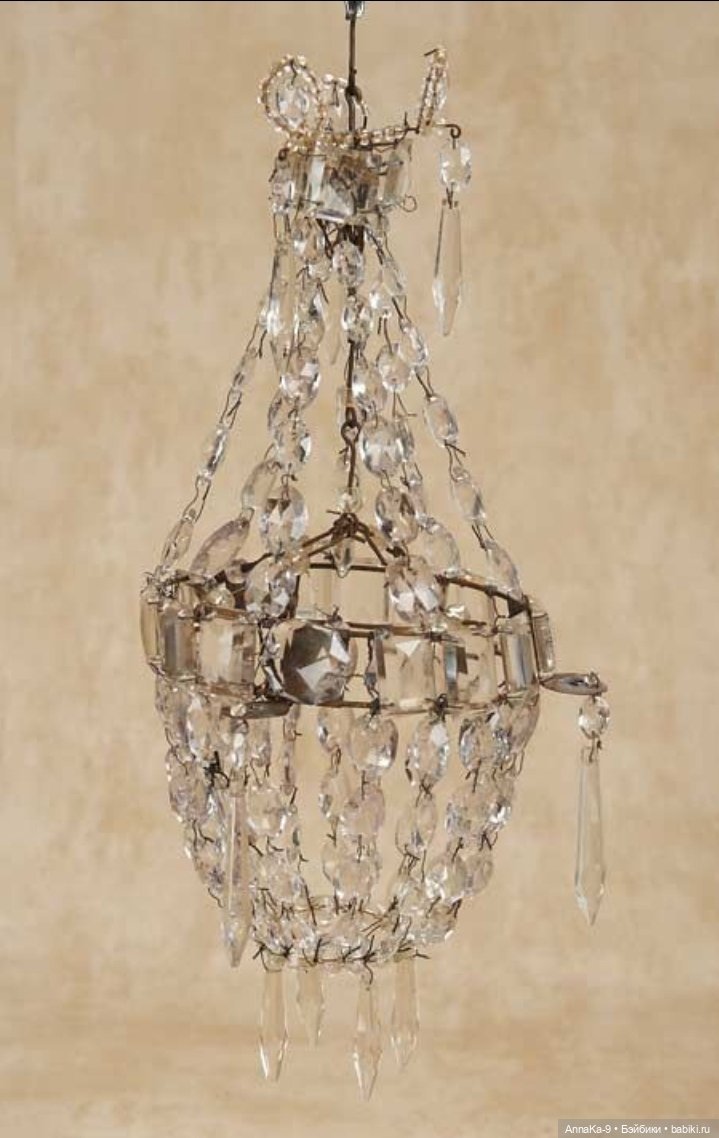 Антикварные люстры для кукольных интерьеров