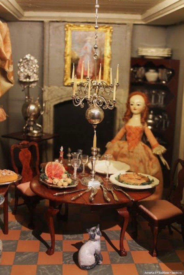 Антикварные люстры для кукольных интерьеров