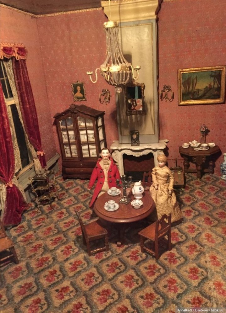 Антикварные люстры для кукольных интерьеров