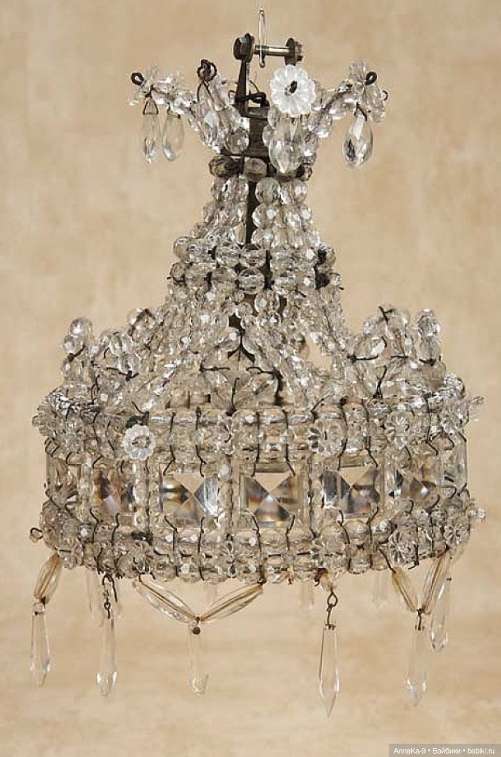 Антикварные люстры для кукольных интерьеров