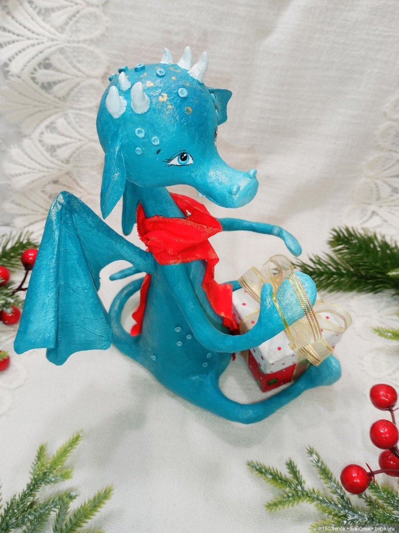 Ещё один дракончик — Лепка авторских игрушек и папье