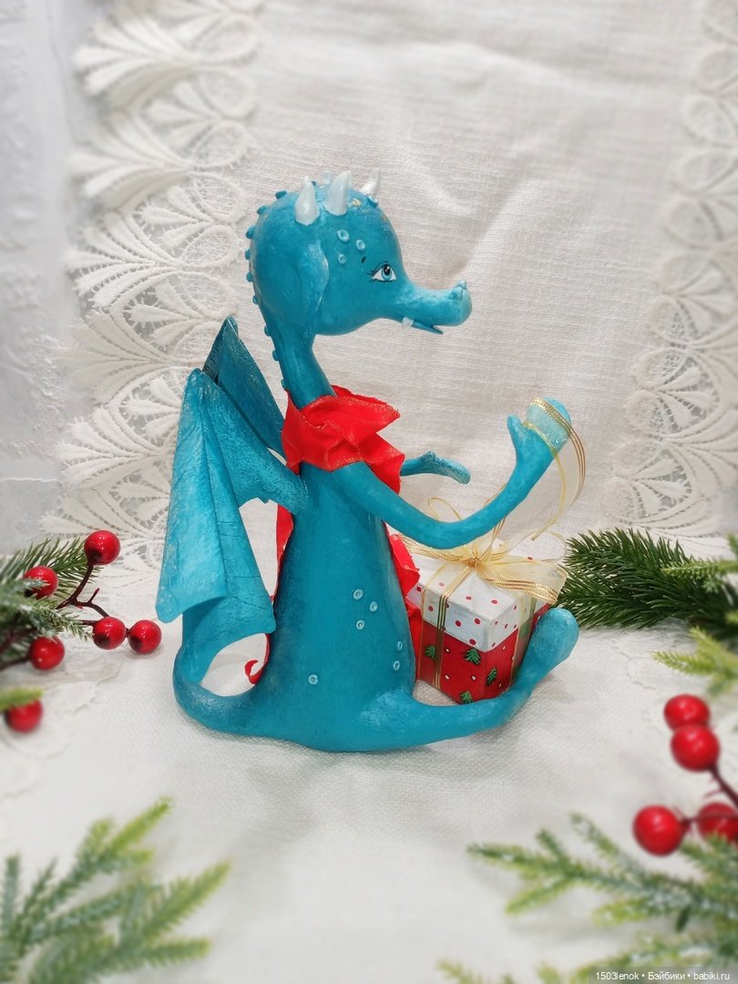 Ещё один дракончик — Лепка авторских игрушек и папье