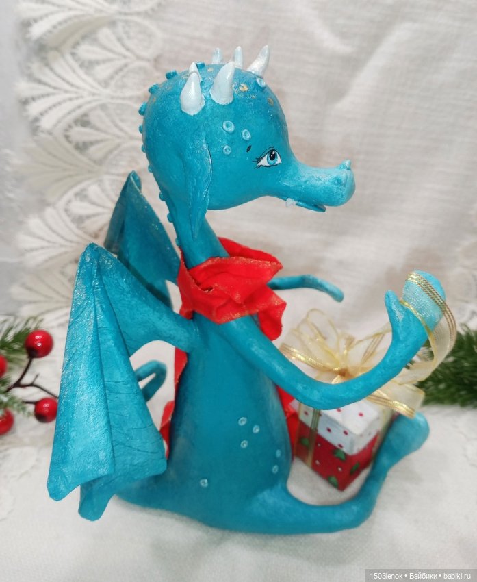 Ещё один дракончик — Лепка авторских игрушек и папье