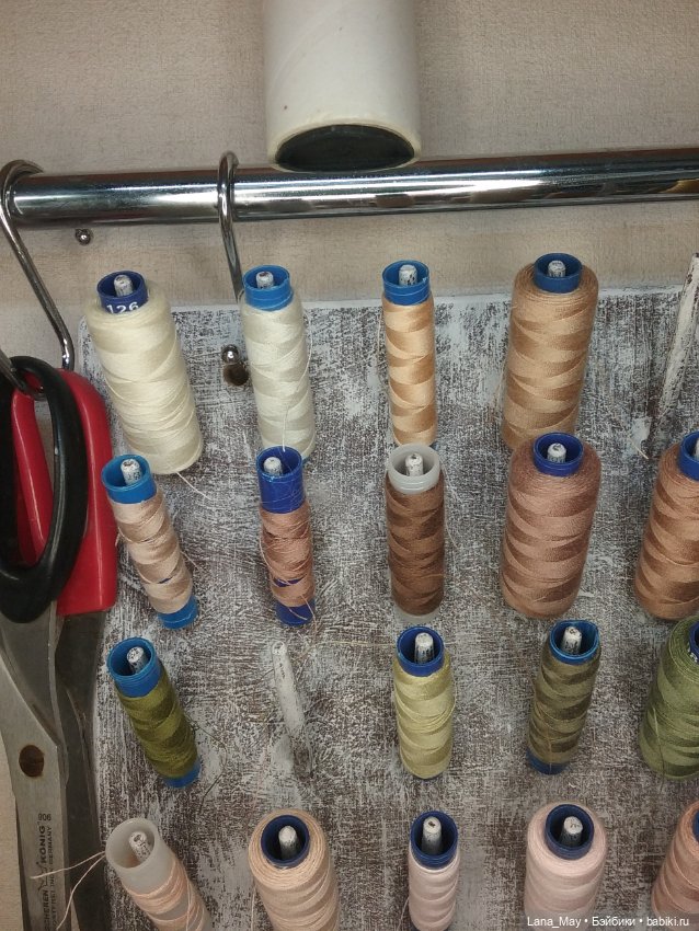 Все катушки - по местам — Хранение кукол и материалов: организация рабочего места (фото 2)