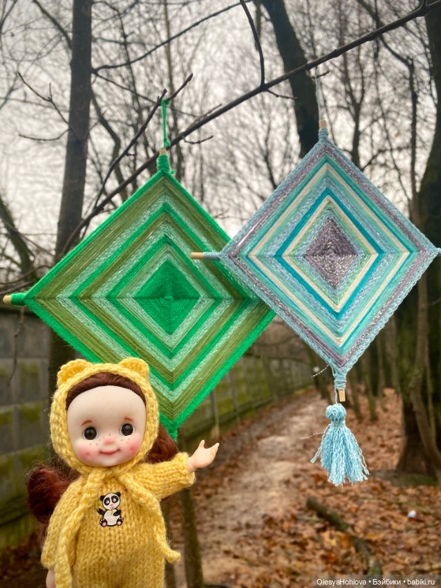 Божье око — Авторские игрушки из разных материалов: синельная проволока (фото 5)