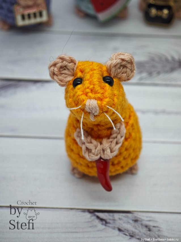 Разноцветные мышки — Вязаные игрушки и амигуруми: крючком (фото 8)