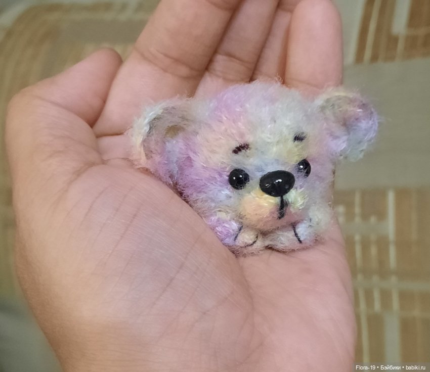 Мишка - брошка — Вязаные игрушки и амигуруми: крючком (фото 7)