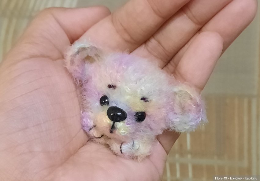 Мишка - брошка — Вязаные игрушки и амигуруми: крючком (фото 6)