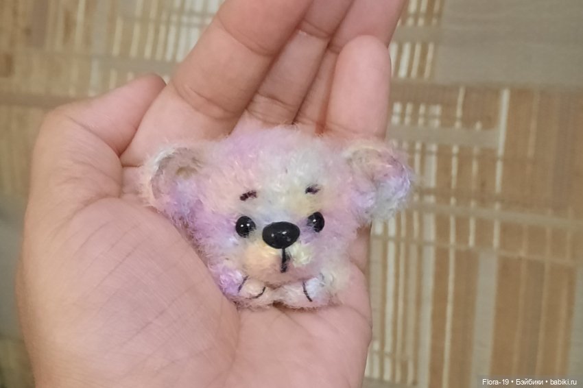 Мишка - брошка — Вязаные игрушки и амигуруми: крючком (фото 5)