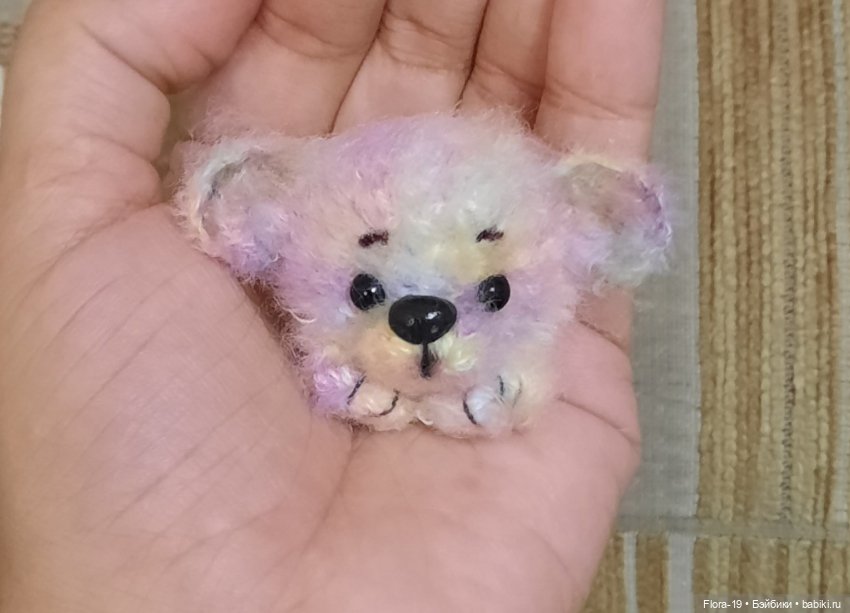 Мишка - брошка — Вязаные игрушки и амигуруми: крючком (фото 8)