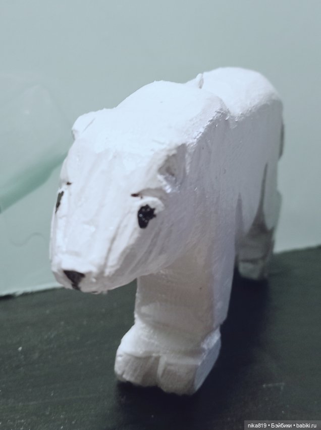 Северные мишки — Авторские игрушки из дерева: резьба (фото 4)