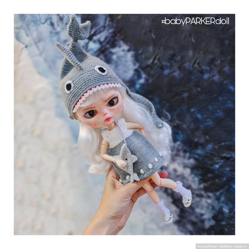 Кастом #19 Акула Ирочка — Куклы Blythe (Блайз) ООАК: кастом (фото 3)