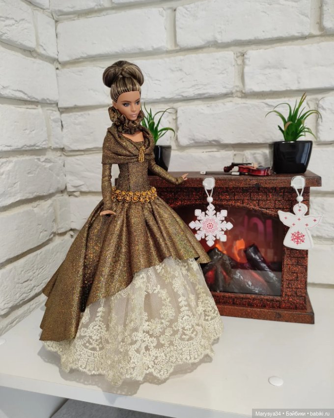 Золотой шик — Одежда и обувь для кукол своими руками: фото (фото 2)